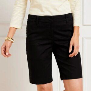 NEW Talbots Perfect Short-Black Midrise-Stretch Twill-NWT-Size 4P